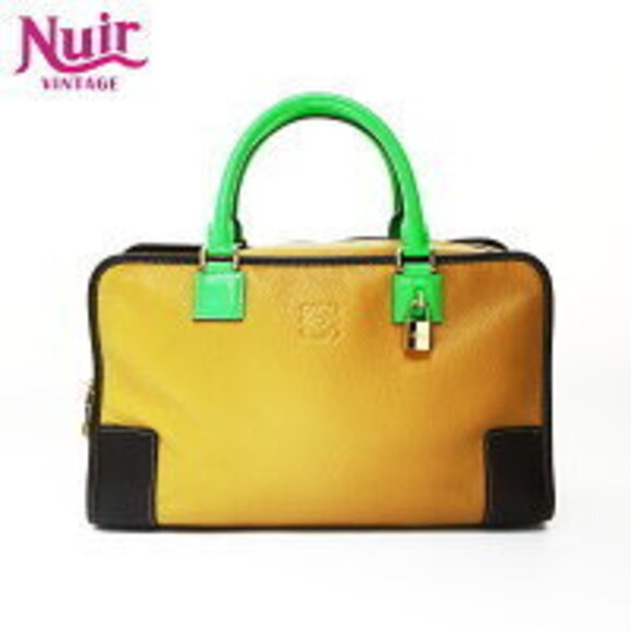 Loewe Handbags - LOEWE Oro Amazona Anagram Handbag Brown